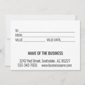 Cadeaubon Kerst Winter Eland Scene  (Achterkant)