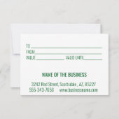 Cadeaubon Kerstboom Scandinavisch Kaart (Achterkant)