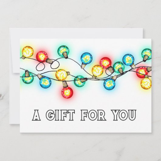 Cadeaubon Kerstvakantie Prikkende Lichtjes (Voorkant)