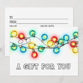 Cadeaubon Kerstvakantie Prikkende Lichtjes (Voorkant / Achterkant)