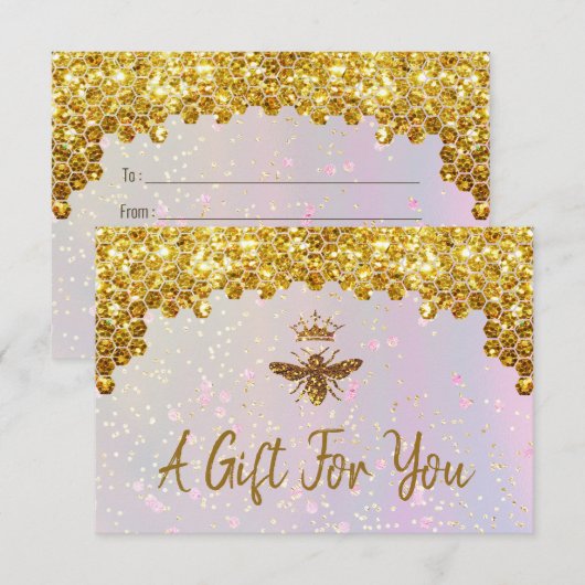 Cadeaubon Koningin bij (Voorkant / Achterkant)