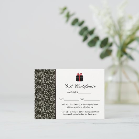 Cadeaubon Kortingskaartje (Staand voorkant)