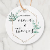 Cadeaubon Label voor aangepaste weduwen (Voorkant)