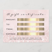 Cadeaubon Lash Pink Diamond Beauty Makeup (Achterkant)