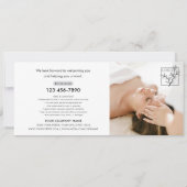 Cadeaubon Logo Foto Moderne Script Kaart (Achterkant)