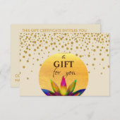 Cadeaubon Lotus Flower Yoga Meditation Informatiekaartje (Voorkant / Achterkant)