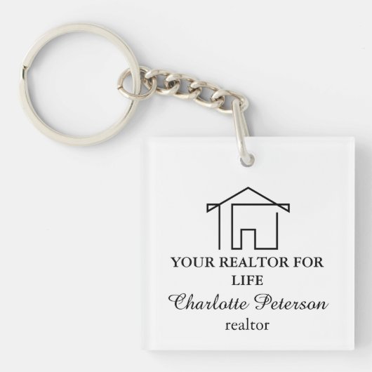 Cadeaubon Makelaar Branded Vastgoed Referral Sleutelhanger (Voorkant)