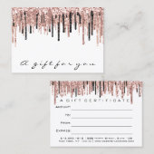 Cadeaubon Makeup Eyelash Hair Nails White Visitekaartje (Voorkant / Achterkant)