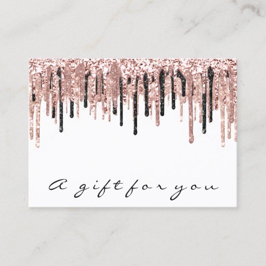 Cadeaubon Makeup Eyelash Hair Nails White Visitekaartje (Voorkant)