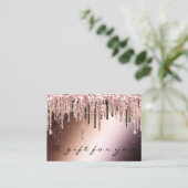 Cadeaubon Makeup Hair Nail Shop Drift Roos Visitekaartje (Staand voorkant)