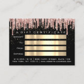 Cadeaubon Makeup Lash Hair Nails Confetti Visitekaartje (Achterkant)