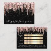 Cadeaubon Makeup Lash Hair Nails Confetti Visitekaartje (Voorkant / Achterkant)