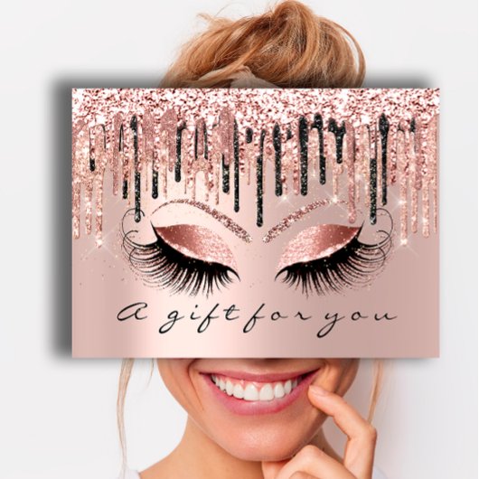 Cadeaubon Makeup Lash Hair Nails Eyes Roos Visitekaartje