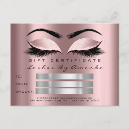 Cadeaubon Makeup Lash Microblading Briefkaart