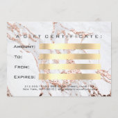 Cadeaubon Marble Copper Lash Beauty Makeup (Achterkant)