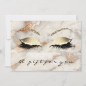 Cadeaubon Marble Copper Lashes Coral Makeup (Voorkant)