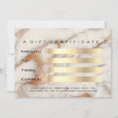 Cadeaubon Marble Copper Lashes Coral Makeup (Achterkant)