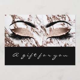 Cadeaubon Marmer Koper Wimpers Studi Make-up