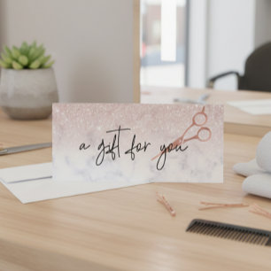 Cadeaubon Marmeren Gouden Schaar Kapperszaak