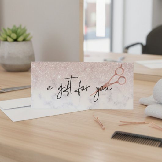 Cadeaubon Marmeren Gouden Schaar Kapperszaak