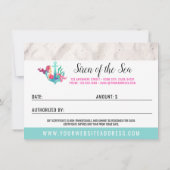 Cadeaubon Mermaid op anker Nautical Kaart (Achterkant)