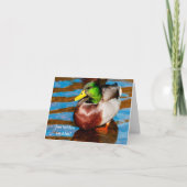 Cadeaubon met eendje kaart (Voorkant)