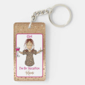 Cadeaubon met grappige uitspraak voor etnische vro sleutelhanger (achterkant)