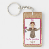 Cadeaubon met grappige uitspraak voor etnische vro sleutelhanger (Voorkant)