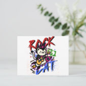 Cadeaubon met knappe kat  briefkaart (Staand voorkant)