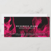 Cadeaubon met moderne roze vlammen (Voorkant)
