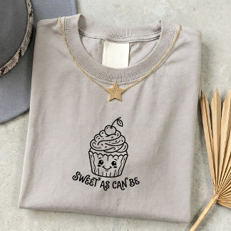 Cadeaubon met vintage cupcake T-shirt