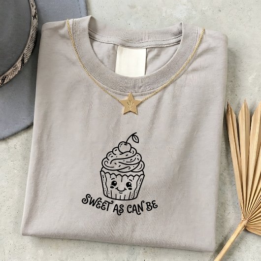 Cadeaubon met vintage cupcake T-shirt