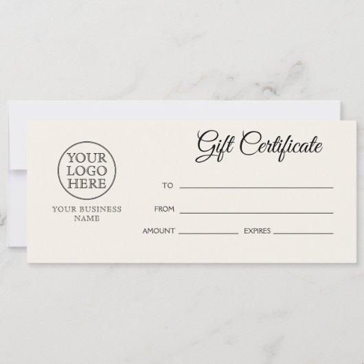 Cadeaubon met vintage logo (Voorkant)