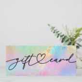 cadeaubon met vloeibare marmer (Staand voorkant)