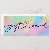 cadeaubon met vloeibare marmer (Voorkant / Achterkant)