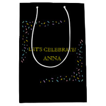 Cadeaubon met zachte pastelconfetti-omlijsting voo