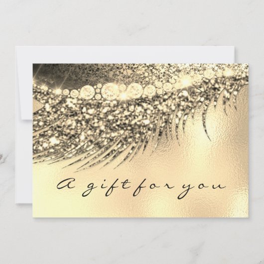 Cadeaubon Metallic Gold Lash Beauty Makeup (Voorkant)