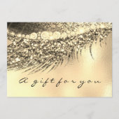 Cadeaubon Metallic Gold Lash Beauty Makeup (Voorkant)