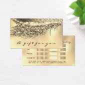Cadeaubon Metallic Gold Lash Glam Make-up Visitekaartje (Bureau)