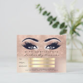 Cadeaubon Microblading Cosmetoloog Lash 1 Briefkaart (Staand voorkant)