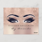 Cadeaubon Microblading Cosmetoloog Lash 1 Briefkaart (Achterkant)