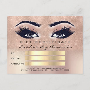 Cadeaubon Microblading Cosmetoloog Lash 1 Briefkaart