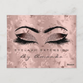 Cadeaubon Microblading Roos Lashes Makeup Briefkaart (Achterkant)