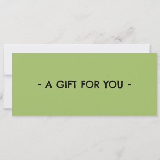 Cadeaubon Minigolf Kaart (Achterkant)