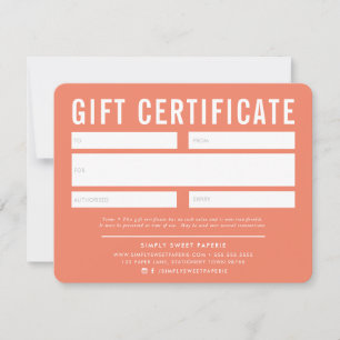 CADEAUBON modern zakelijk sinaasappel wit