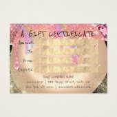 Cadeaubon Nagels Gouden Make-up Drips QR-code Visitekaartje (Achterkant)