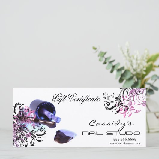 Cadeaubon Nagelstudio (Staand voorkant)