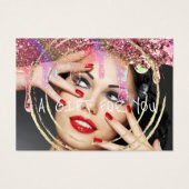 Cadeaubon Nails Hair Makeup Drip Grey Visitekaartje (Voorkant)