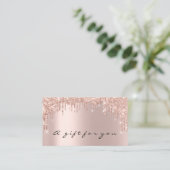 Cadeaubon Nails Makeup Eyelash Roos Gold Visitekaartje (Staand voorkant)