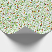 Cadeaubon Natuur van Little Acorn Leaf Pattern Cadeaupapier (Hoek)
